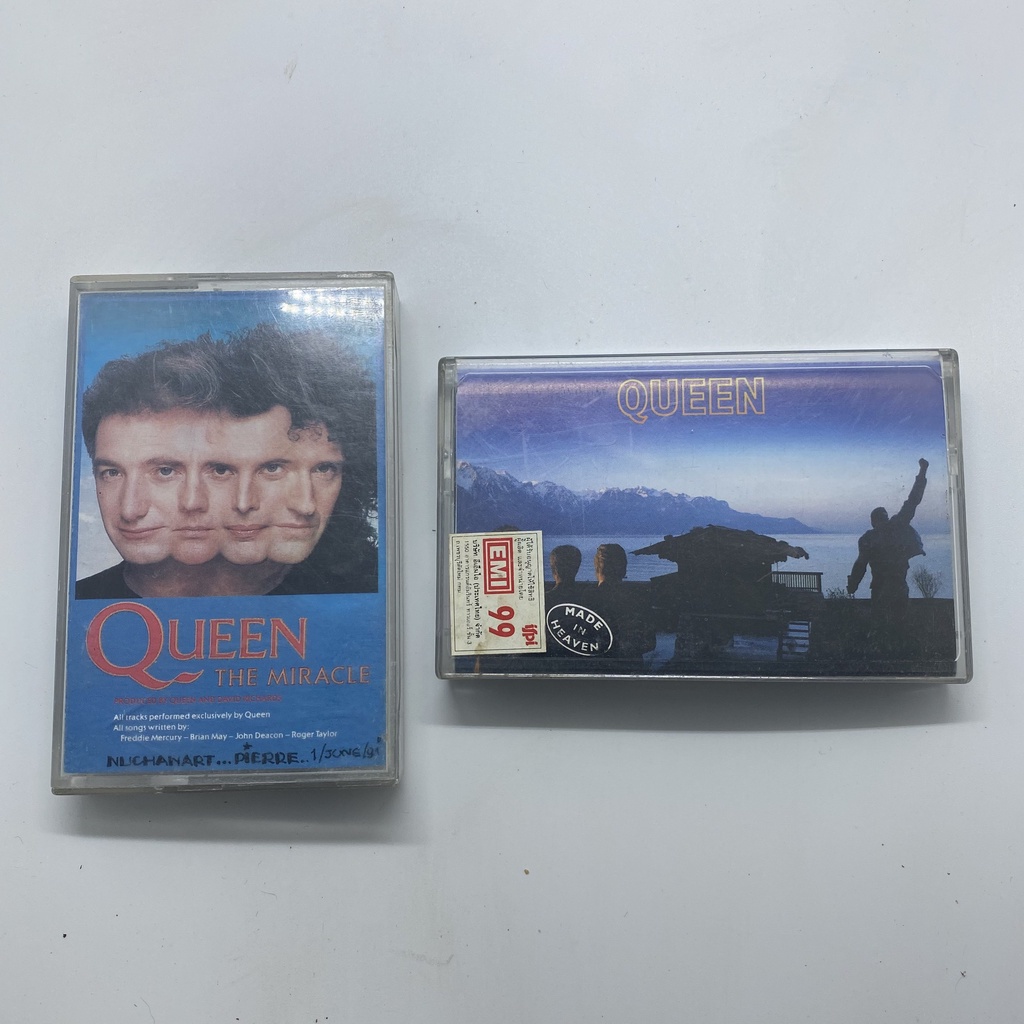 Cassette Tape เทปเพลงวง QUEEN อัลบั้ม Made In Heaven และ อัลบั้ม The Miracle