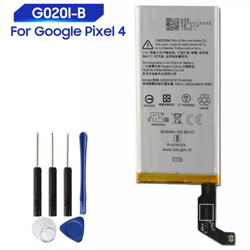 แบตเตอรี่ Google Pixel4 Pixel 4 G020I-Bของแท้ 2800MAh