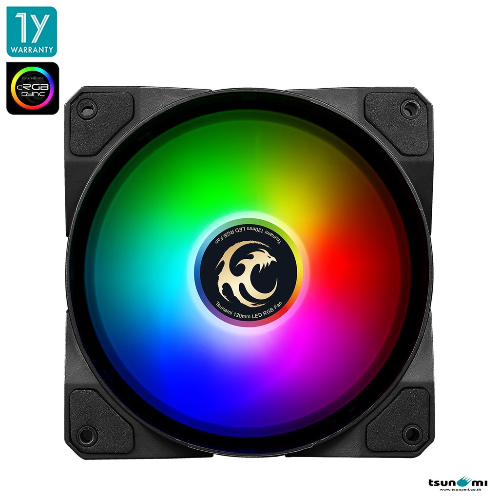 พัดลมระบายความร้อน Tsunami ABLAZE (cRGB Sync) Series RGB Cooling Fan X1 (รับประกันสินค้า 1 ปี)
