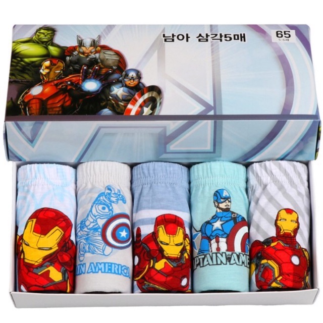 พร้อมส่ง กางเกงในเด็กผู้ชาย สไตล์เกาหลี แพ็ค 5 ตัว