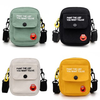 กระเป๋าสะพายข้าง ผ้าแคนวาส แฟชั่นวัยรุ่นสไตล์เกาหลี BAG1
