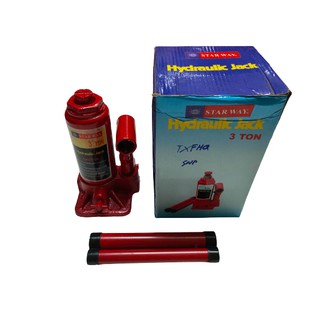 STARWAY แม่แรงกระปุก 3 ตัน Hydraulic Jack 3 Ton (สีแดง)