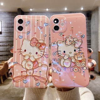 เคสโทรศัพท์มือถือแบบนิ่ม ลายการ์ตูนเฮลโลคิตตี 3D ประดับเพชร ระยิบระยับ สําหรับ Huawei Y9s P20 P30 Pro P40 Pro Honor 50 8X Nova 5T Nova 7i Nova 9 Nova 7SE Nova 8 Mate 20 Pro Mate 30 Pro Mate 40 Pro