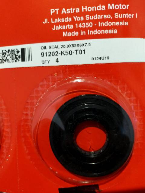 SIEL SIL KRUK AS ซ้าย BEAT CARBON BEAT FI SCOOPY FI SPACY FI VARIO 110 CARBON-FI ORIGINAL 91202-K50-