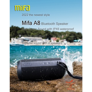 2023 the newest style Mifa A8 Bluetooth Speaker 30W Stereo Sound with IPX6 waterproof 12 hours playtime superior sound