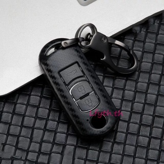 Mazda 2 CX 3 CX 5 CX 8 6  MAZDA 3 พร้อมส่ง ปลอกกุญแจ เคฟล่า key COD เคสเคฟล่ากุญแจรีโมทรถยนต์ Mazda Skyactiv 2 / 3 (4ประตู)