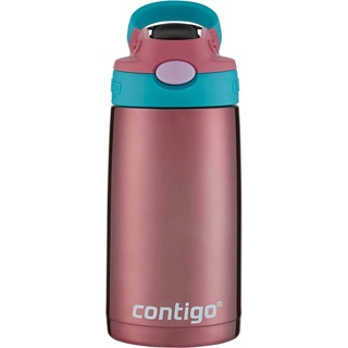 Contigo ขวดน้ําสเตนเลส พร้อมหลอดดูด ขนาด 13 ออนซ์ สําหรับเด็ก