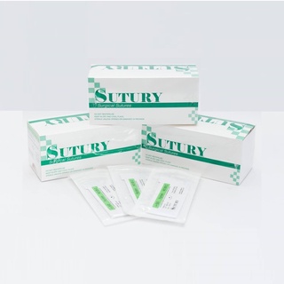 Sutury Surgical Sutures Nylon ไหมเย็บแผล ไม่ละลาย จำนวน 1 ซอง No. 2-0 / 3-0 / 4-0 / 5-0 / 6-0