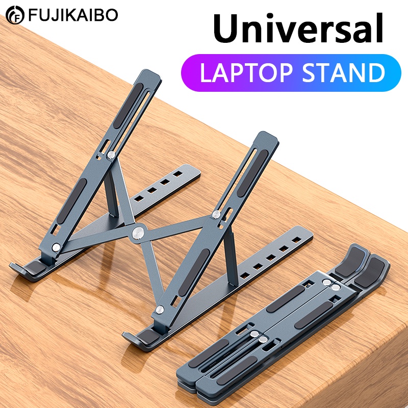 Shopee Thailand - laptop stand Aluminum alloy tablet computer holder Folding heat dissipation 7-speed adjustable cloth feeding bag