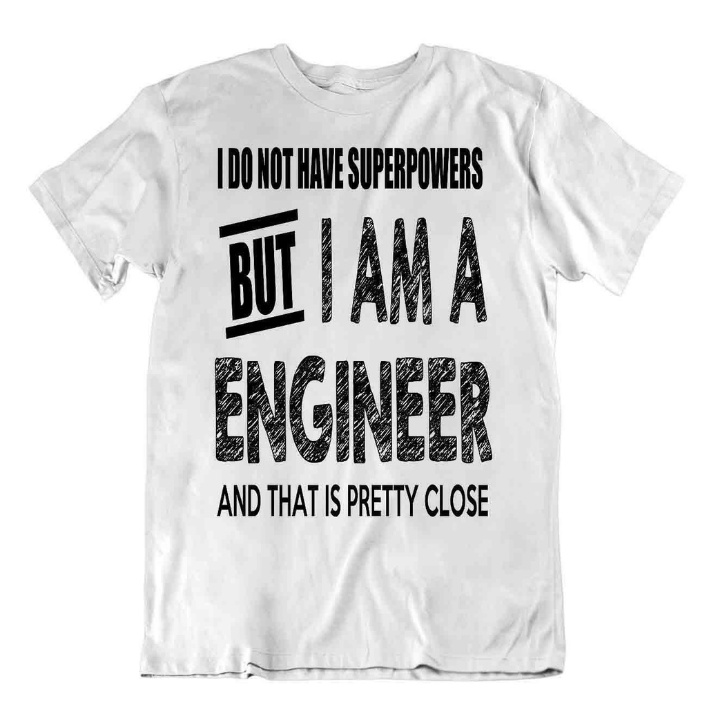 NEW เสื้อยืด พิมพ์ลายโปรเจคเตอร์ I Am An Engineer ของขวัญวันวาเลนไทน์T-shirt