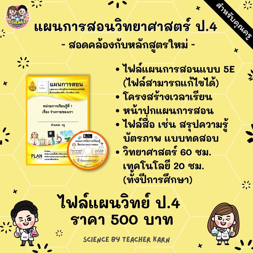 แผนการสอนวิทยาศาสตร์ ป.4 | Shopee Thailand