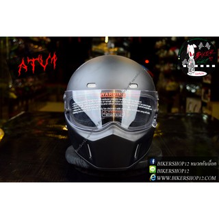 หมวกกันน็อคคลาสสิก วินเทจ Crg รุ่น ATV1 สี ดำด้าน แนวรถ harley triumph vespa stallion