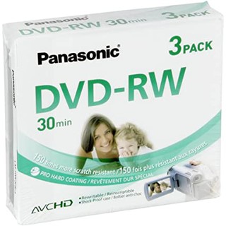 Panasonic DVD-RW รุ่่น LM-RW30E3  30min  Camcorder Disc / 8CM /1.4GB (PACK 3)