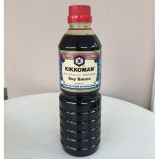 [ Keto ] kikkoman ซอสถั่วเหลืองหมักธรรมชาติ 600 ml