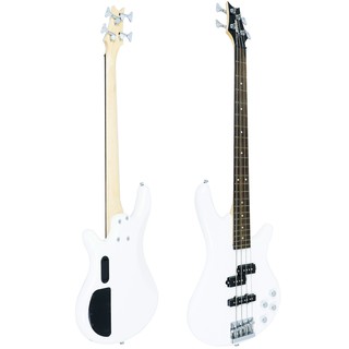 Proline PB200 PJ Bass Guitar กีตาร์เบส 4 สาย 22 เฟร็ต แบบ Active Precision Jazz (White)