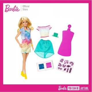 Barbie Crayola Color Stamp Fashion Doll ตุ๊กตา บาร์บี้ ตกแต่งชุด FRP05 CH