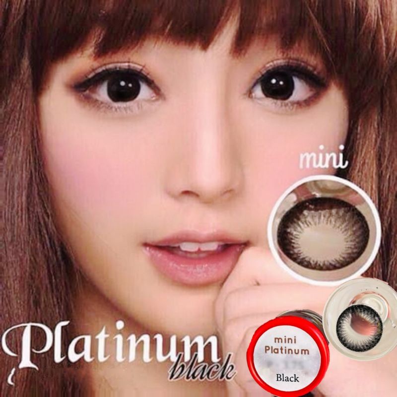 คอนแทคเลนส์ รุ่น Mini Platinum สีดำ/black มีค่าสายตา (0.00)-(-10.00) - รูปที่ 3