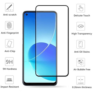 ฟิล์ม Oppo Reno 6/Reno 6z  ฟิล์มกระจกนิรภัยเต็มจอ