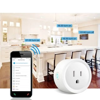 Tuya smartlife Wi-Fi Smart Plug 10A - ปลั๊กไฟ ปลั๊กอัจฉริยะ ควบคุมผ่านแอพ Smartlife (10A) สั่งงานด้วยเสียงได้