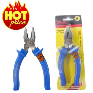 คีมปากจิ้งจก 6 นิ้ว (Combination Pliers) ยึ่ห้อ WINTON