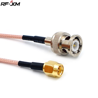 อะแดปเตอร์ปลั๊กเชื่อมต่อสายเคเบิ้ล RG316 RF Coaxial SMA Male To BNC Male