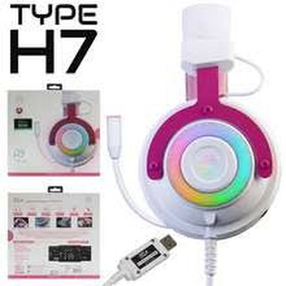 EGA TYPE H7  Pink GAMING HEADSET 7.1 Surround หูฟังเกมมิ่ง หูฟังเล่นเกมส์