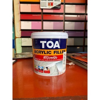 สีโป๊วผนัง เคมีโป๊ว อุดรอยรั่ว รอยแตก ทีโอเอ อะคริลิก ฟิลเลอร์ TOA Acrylic Filler ขนาด 1/4