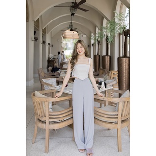 Quincy Pants กางเกงทรงตรง Straight Pants สี Grey