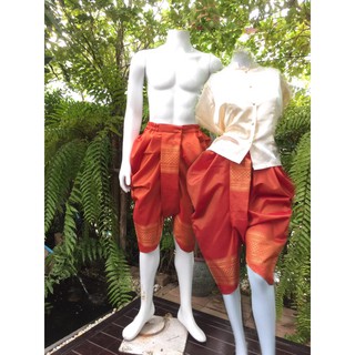 โจงกระเบนไหมรุ่งตะวันหญิงชายสำเร็จรูปผ้าโทเร(ราคา1ตัว)