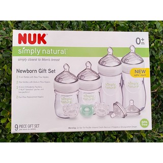 Newborn gift set (9 pc): NUK Simply Natural