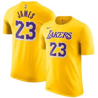 เสื้อยืด - NBA NIKE LA Los Angeles LAKERS LAKERS เสื้อบาสเก็ตบอล หมายเลข 6 และ 23 - LEBRON JAMES Icon City