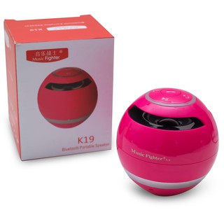 GetZhop ลำโพงบลูทูธ Music fighter Bluetooth Speaker รุ่น K19 (Pink)