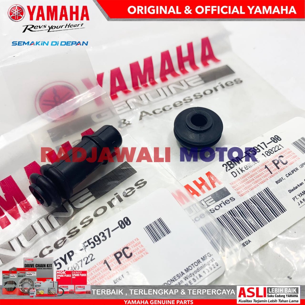 ด้านหน้า CALIPER BOOT RUBBER AEROX 155, NMAX, LEXI ORIGINAL YAMAHA 5YP-F597-00+2BM-F5917-00