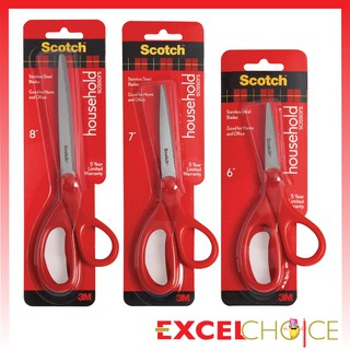 แหล่งขายและราคาสก๊อตช์ กรรไกรงานทั่วไป (6\" 7\" 8\") กรรไกร Scotch 3M scissor CAT1406 CAT1407 CAT1408อาจถูกใจคุณ