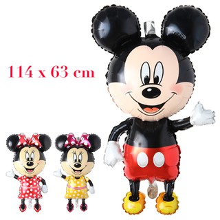 GIANT MINNIE ลูกโป่งฟอยล์ลายการ์ตูนมิกกี้เมาส์ขนาดใหญ่สําหรับตกแต่งปาร์ตี้วันเกิดเด็ก