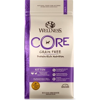 *พร้อมส่ง (สูตรลูกแมว 2 Lb) Wellness CORE Grain-Free Kitten Formula Dry Cat Food, 2-lb bag