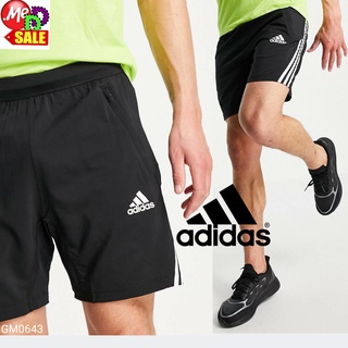 Adidas - ใหม่ กางเกงใส่ออกกำลังกาย/ลำลอง ยาว8" 3-STRIPES 8-INCH SHORTS GM0332 GM0333 GM0643 H20108 GU0678 GU0679 H16873