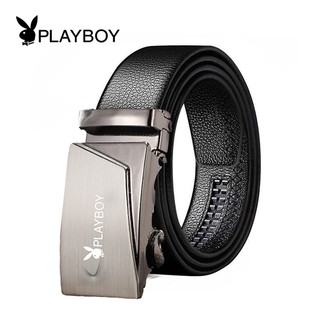 PLAYBOYเข็มขัด เพลย์บอยเข็มขัดผู้ชาย auto locking   ของขวัญผู้ชาย **มีกล่อง**