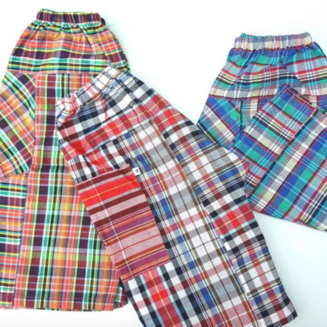 Hot กางเกงเด็กผ้าขาวม้า 1-10 ขวบ เนื้อดี นิ่ม ใส่สบาย กางเกงผ้าขาวม้าเด็ก ใส่ได้ทั้งเด็กชาย เด็กหญิง มีคุณภาพ