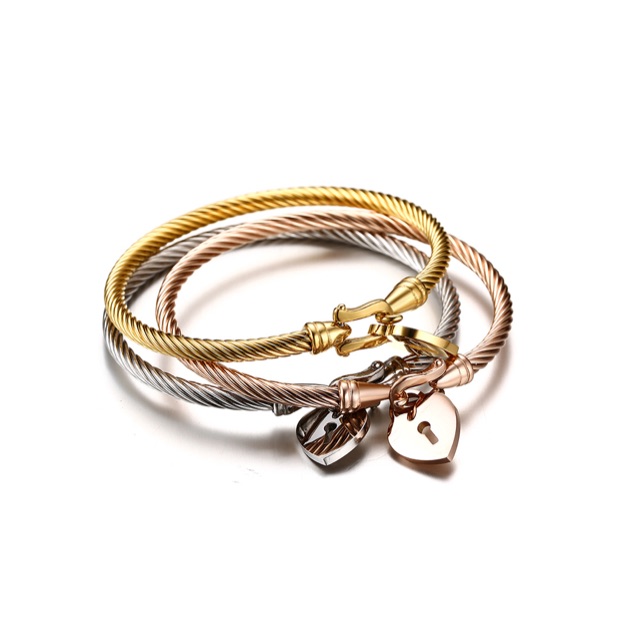 Sterling Heart Locket Bracelets-