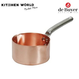 de Buyer 6572.20 Sugar Saucepan, Copper, 2 Spouts / หม้อซอสทองแดง