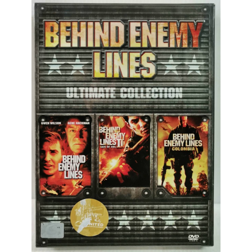 DVD Boxset 3 Part 3 Disc : Behind Enemy Lines (2001) / Behind Enemy Lines 2 (2006) / Behind Enemy Li