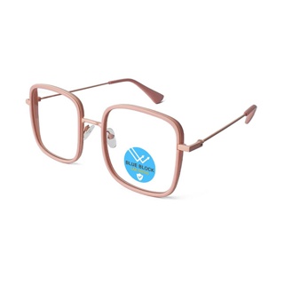 ALP แว่นกรองแสง Computer Glasses กรองแสงสีฟ้า 95% ทรง Janie Blackpink สินค้าขายดี รุ่น BB0029 พร้อมกล่องและผ้าเช็ดแว่น