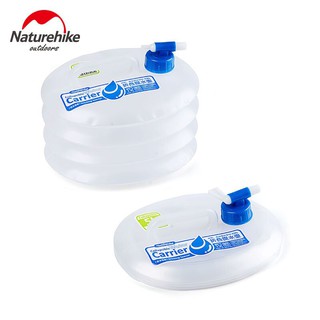 ถังเก็บน้ำพับได้ Naturehike Collapsible water bucket PE ถังน้ำดื่ม ขนาด 5, 10, 15 ลิตร เกรด PE (ชิ้นละ) NH14S002-T