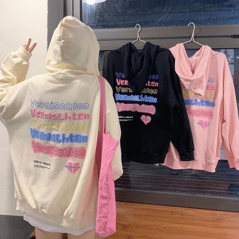 Smart พร้อมส่ง เสื้อเเขนยาวเกาหลี เเฟชั่นรุ่นใหม่ สกรีนลายด้านหน้าเเละด้านหลัง ลายกำลังฮิต ผ้าดี เหมาะกับทุกอาการ N07