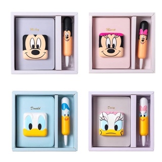 Disney Planner สมุดแพลนเนอร์พร้อมปากกา เป็นสกุชชี่ Mickey Minnie Donald Daisy