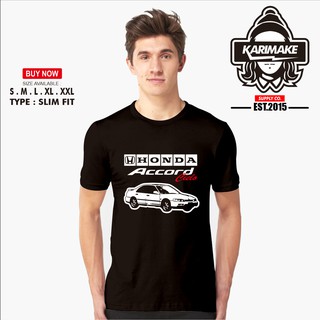 เสื้อยืดผ้าฝ้ายพิมพ์ลายแฟชั่น เสื้อยืด ลาย Honda Accord Cielo Silhouette สําหรับยานยนต์