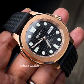 Seiko Mod Aquanaut Model Black Rosegold Waffle Dial Best Quality