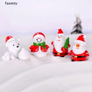 [faomty] ฟิกเกอร์ซานตาคลอส สโนว์แมน ขนาดเล็ก สําหรับตกแต่งสวน DIY