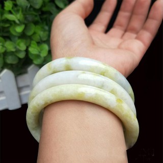 *COD สร้อยข้อมือหยกธรรมชาติ ทรงกลม ขนาดใหญ่ 56-70 มม. สําหรับผู้ชาย และผู้หญิง 1 ชิ้น